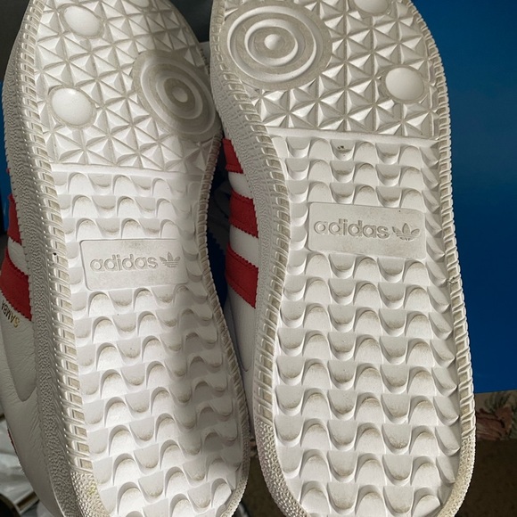 Adidas SAMBA XLG SUEDE LEATHER 3 Stripes Red and White Classic Sneakers Men’s 13 - Picture 15 of 16